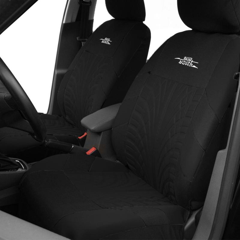 Car Seat Cover Polyester Fabric Universal Set Red Car Styling Fit Most Car Interior Accessories Sedans Seat Covers for Car Care
