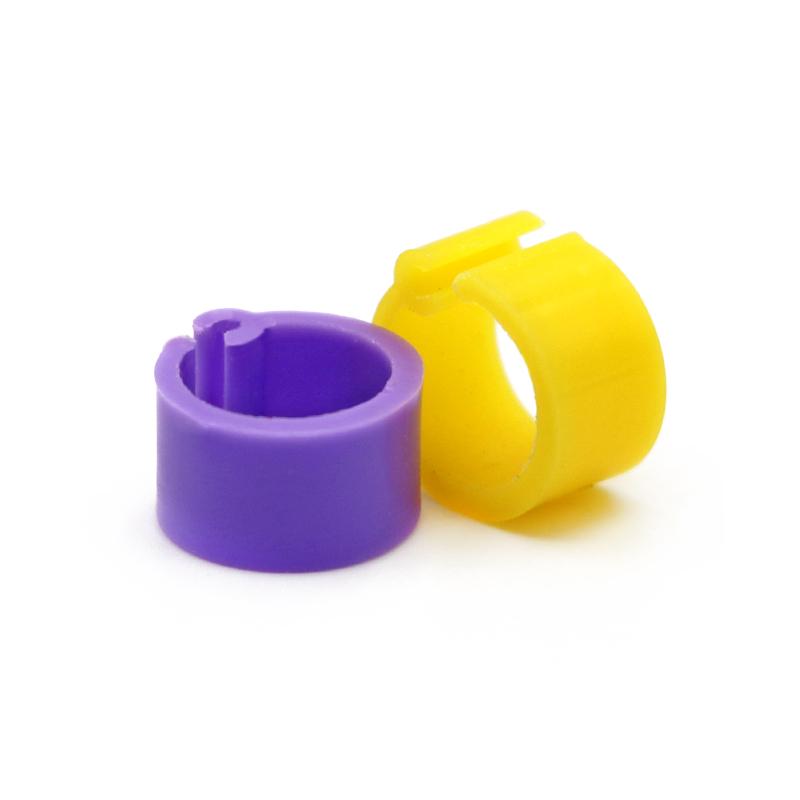 100 Stück Vogel Tauben Fußringe 10 Farben Innendurchmesser 8mm Kunststoff Tauben Clip Ring Taube Taube Wachtel Fußring