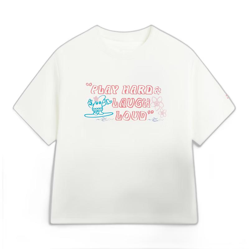 Li-Ning Youth Girls Ice-Feel Short-Sleeve Sports T-shirt M