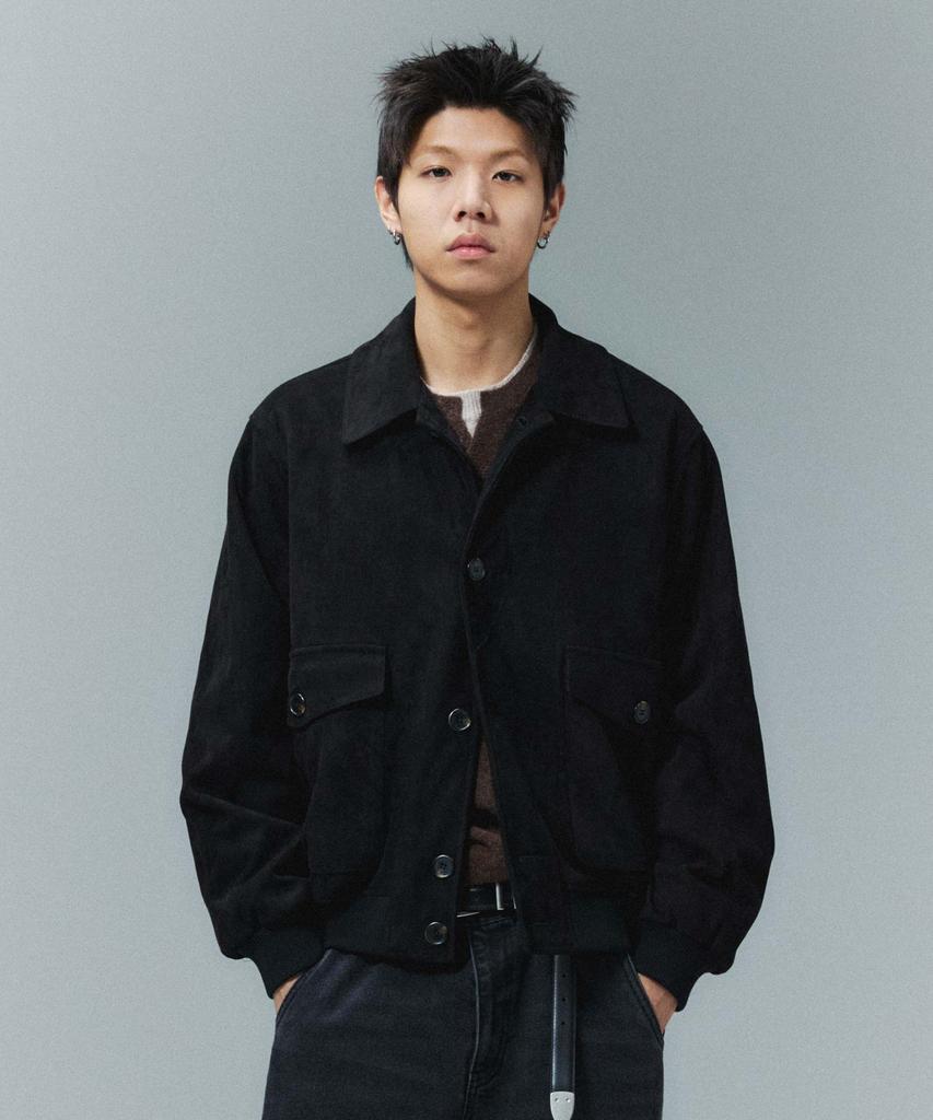 Wmc Suede-Like Collar Blouson_Black