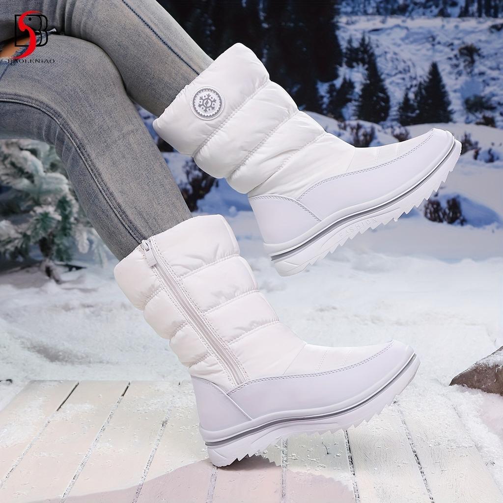 New Winter Warm Boots, Extended Plush Boots, Anti Slip and Windproof Thickened Version, -40 Degree Women's Mid and Long Boots, Durable Boots