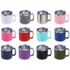Double-layer Handle Mug 12oz/14oz Thermos Cup Durable Mini Vacuum Cup  Milk