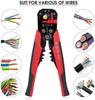 YWHWLX Pliers with Wire and Crimping Cable Automatic Adjustment Wire Automatic Adjustment Wire Wire Cable Crimping 3-in-1 Multi-Wire Stripper,