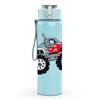 1PC Monster Truck Off Road Vehicle Print 750ml Color Plastic Sports Water Bottle Leakproof Flip Straw Lid Suitable for Sports Office Home Use