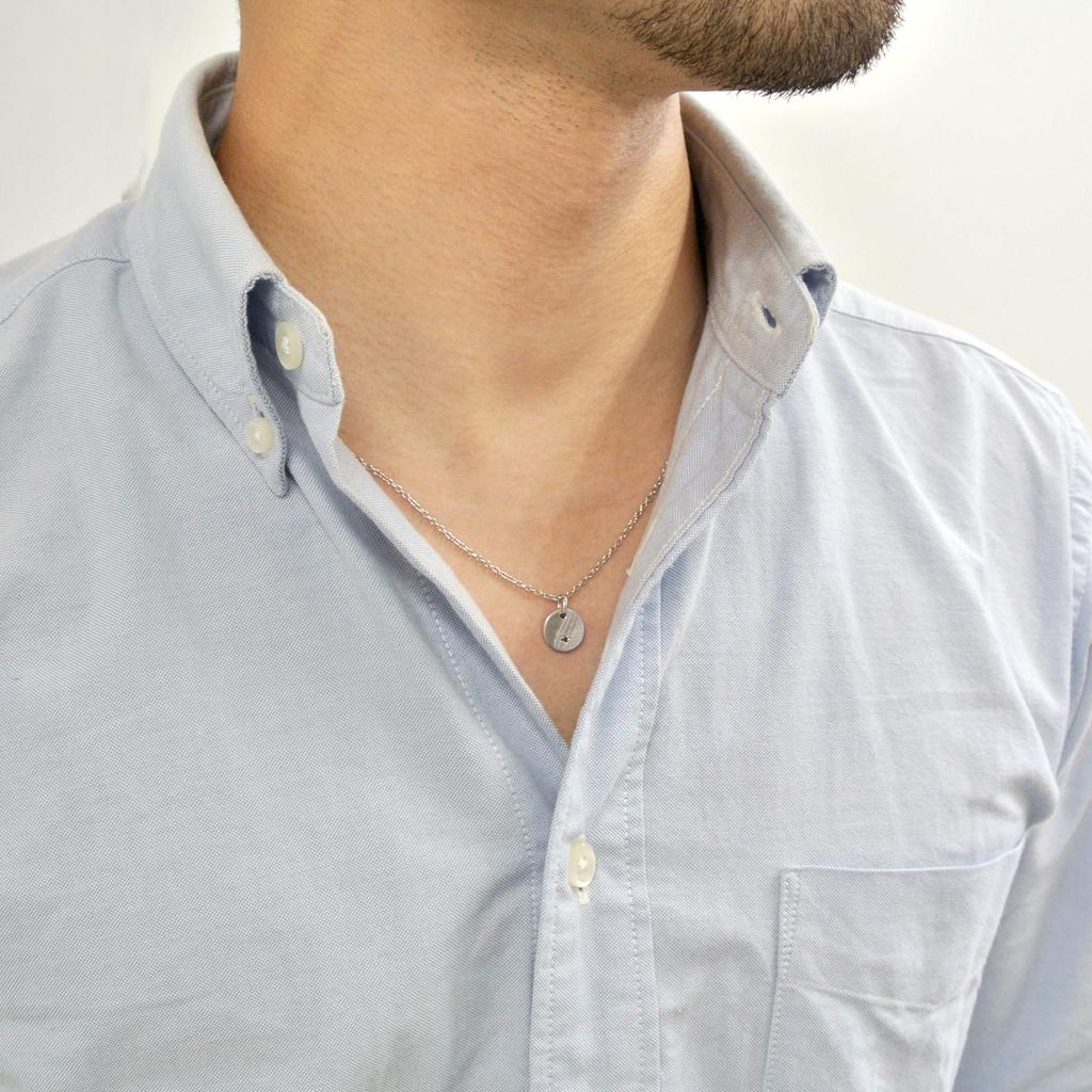 Vendome Sterling Silver Black Be the Light GS6N024850DZ [Official] [VA Aoyama] Necklace, 925, Diamond,