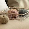 Nordic Wire Storage Basket Portable Kitchen Fruit Storage Basket Wire Woven Basket  Living Room