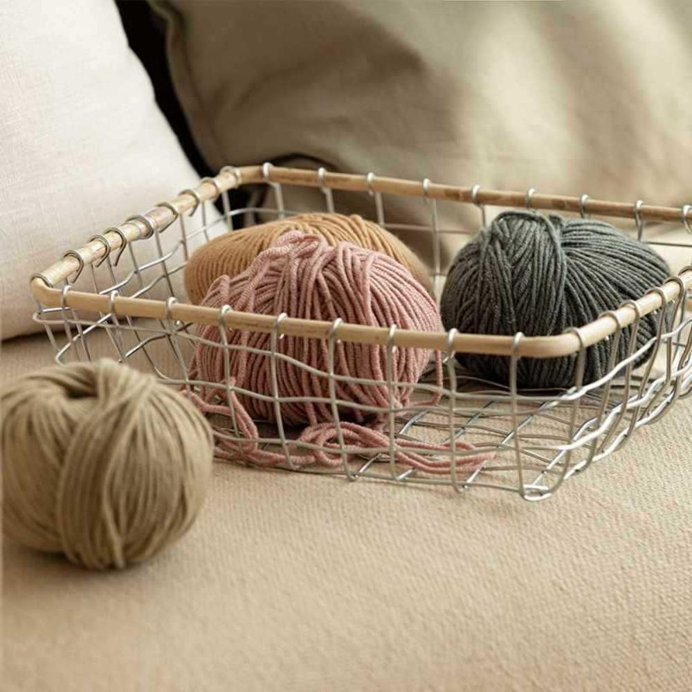 Nordic Wire Storage Basket Portable Kitchen Fruit Storage Basket Wire Woven Basket  Living Room