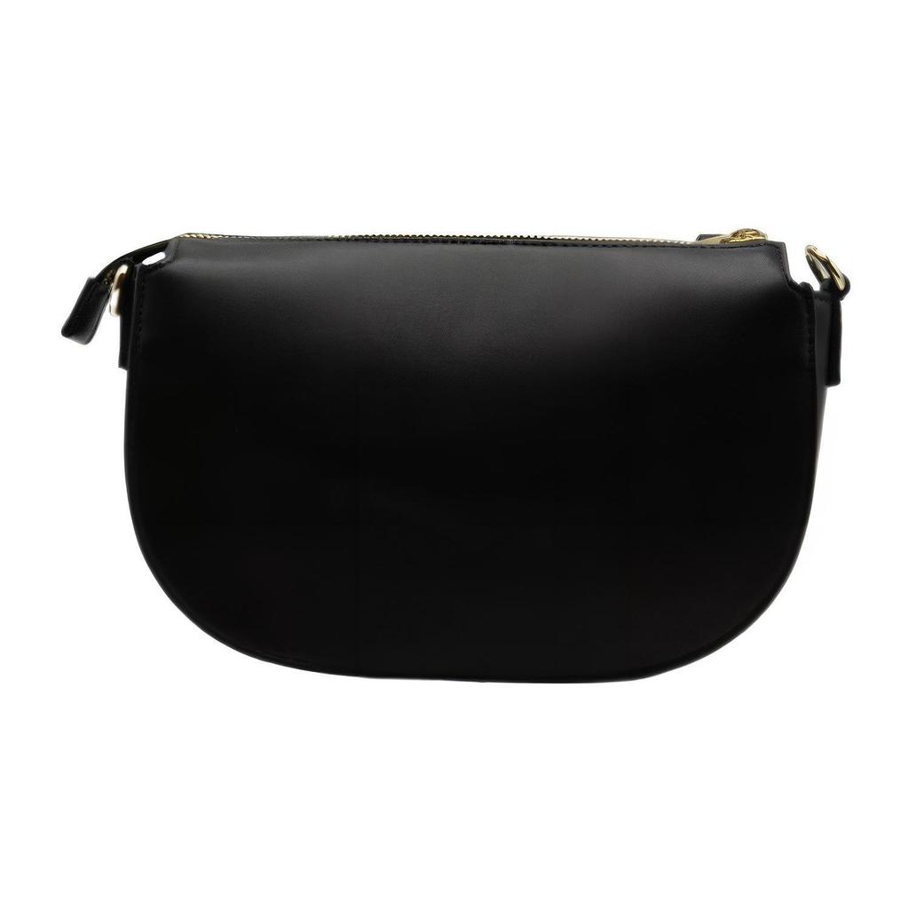 Versace Jeans Couture Detachable Strap Zipper Polyester Crossbody Shoulder Bag Women bags Black 74VA4BV2ZS412899