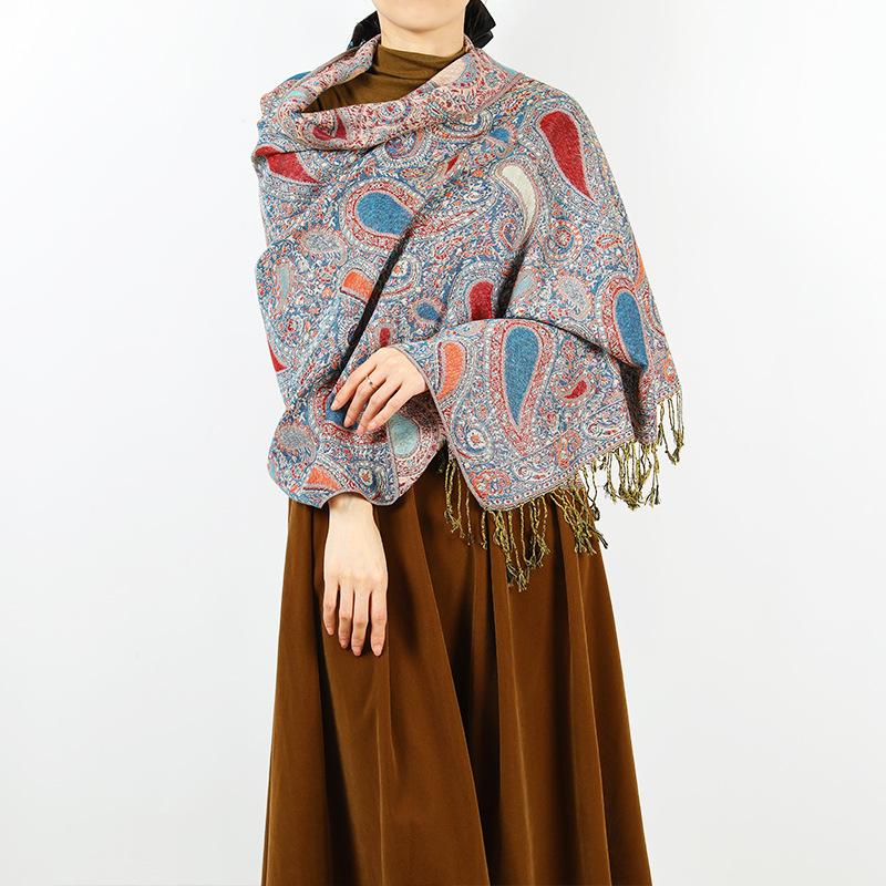 Spring and Autumn with large size shawl decoration long scarf long scarf women's fringed headscarf