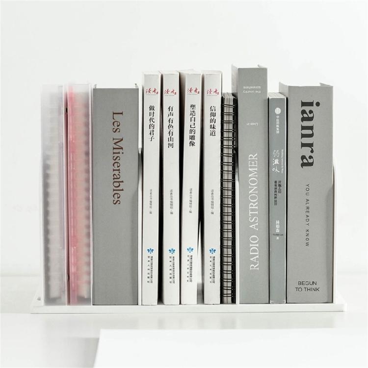 Desktop Book Sorter Organizers 3 Section Bookend for Shelf Space Saving Book End Magazine Stand for Magazine Notebook