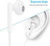 Type-C Earphones with Mic, Call Support, Volume Control, Digital, Compatible with Huawei Mate 6060 ProMate 50Mate 30P50P40 ProP30iPhone 15 ProGalaxy