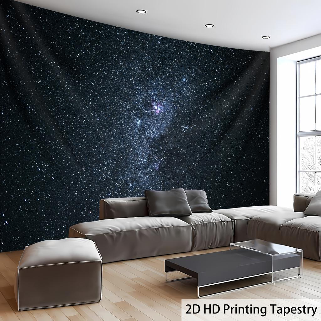 1pc Ultra Large Size Minimalism Starlit Sky Milky Way Natural Landscape Aesthetics Print Tapestry Birthday Gift Room Decoration