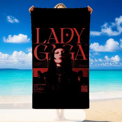 Lady Gaga Beach Towel, Soft Large Absorbent Towel For Beach Swimming Pool Travel Vacation