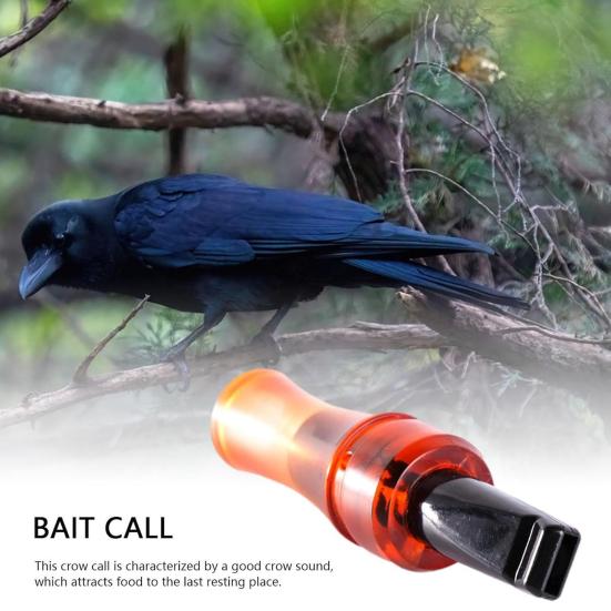 2 Pcs Imitation Crow Bird Whistle Hunting Crow Game Call for Decoying Realistic Sound Crow Luring Whistle for Outdoor to Attract Crows