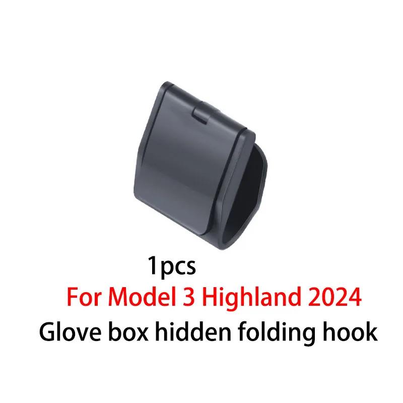 

Для Tesla Model Y 2022-2024 Model 3 Highland 2024 Крючки для перчаточного ящика Автомобильные крючки ABS Держатель для хранения Автомобильные аксессуары M3 Highland 1Pc