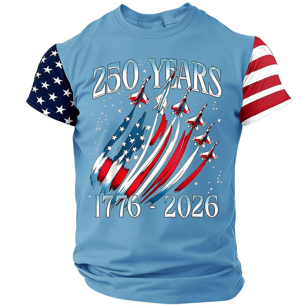 Men's Casual Round Neck Lightweight Breathable Short-Sleeve Top