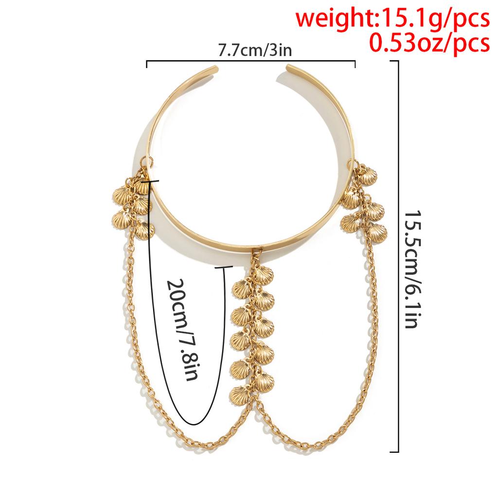 PuRui Simple Bohemia Charm Upper Arm Bracelet Star Butterfly Tassel Pendant Arm Cuff Bracelet for Women Fashion Summer Zircon