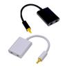 Double Port Digital Optical Sound Splitter Adapter Fiber Optical Sound Cable 1 In 2 Out Distributor for TV