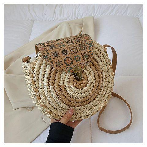 Women Straw Woven Bag Fashion Shoulder Bag Large Capacity Slouchy Tote Handbag Adjustable Strap Braid Chic Hobo Carrying Bag