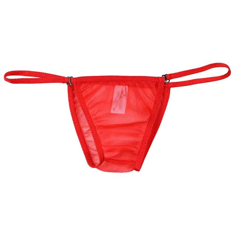 1 Stück Nylon einfarbig Unterhosen Mini Slips Bikini Unterwäsche Sexy niedrige Taille Herren