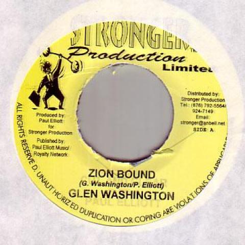 

7inch Record GLEN WASHINGTON - Zion Bound Stronger Produc 2001 Jamaica Reggae, Ska & Dub