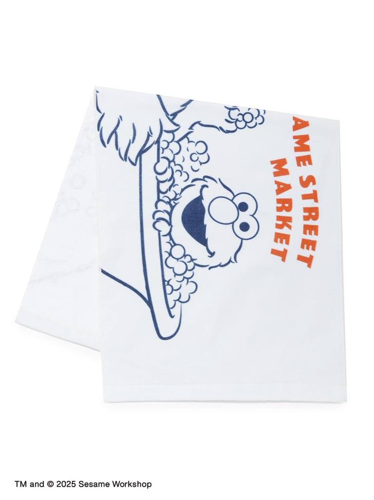 Sesame Street Market Printed Face Towel SSMUGG253404WHTF