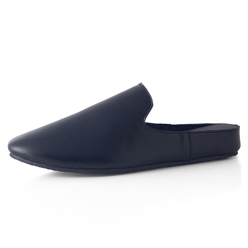 

Mules Men Slides Backless Casual Shoes Loafers Slippers Slip On Walking Shoes Designer Flats Half Shoes For Men Slipper 2025 39 чёрный