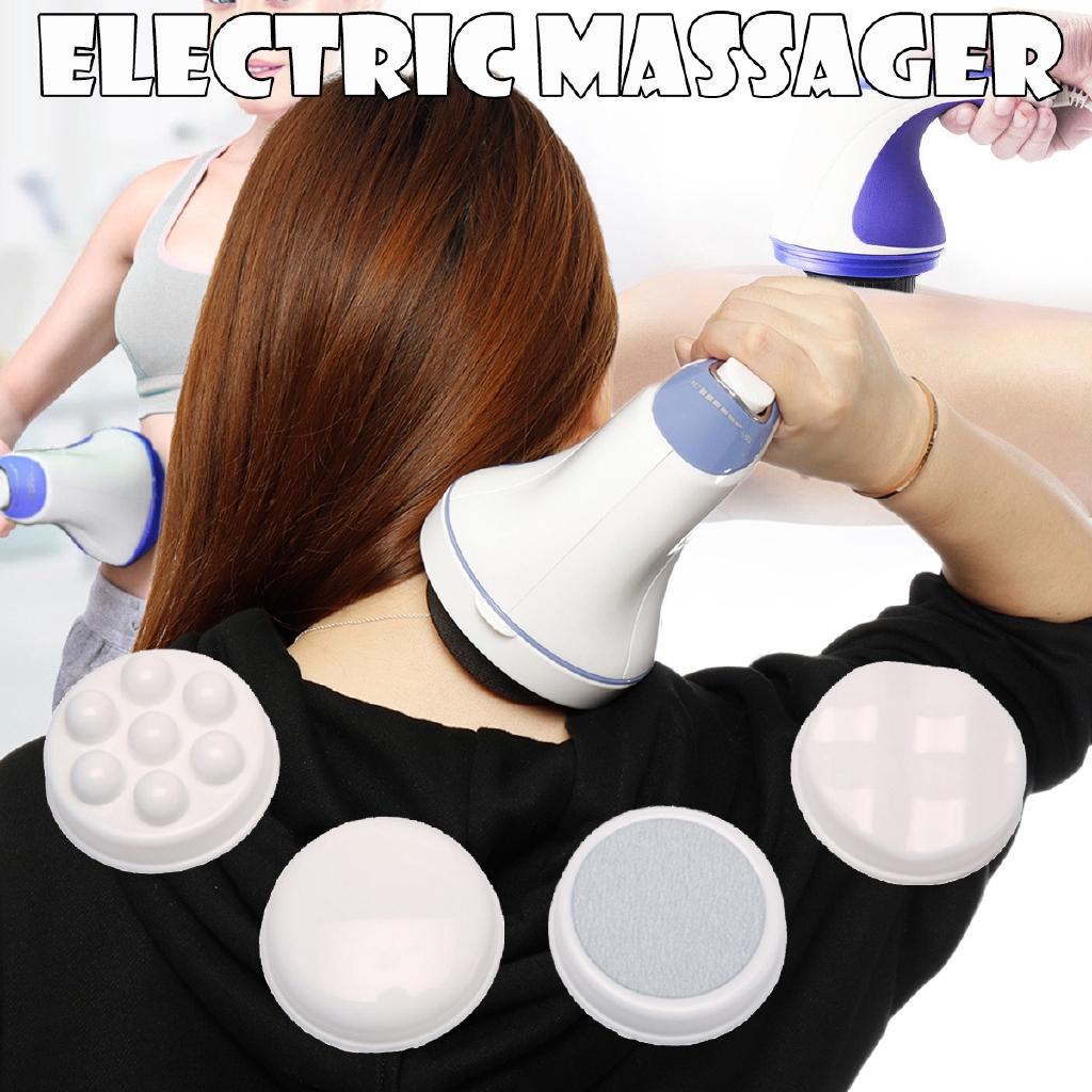 28W Electric Massager Massage Neck Shoulder Arm Back Leg Foot Four Massage Heads Full Body Massager Slimming
