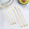 Stainless Steel Stirring Rod Ball Peen Drink Stirring Fruit Sticks Mixing Stick  Bar Accessories