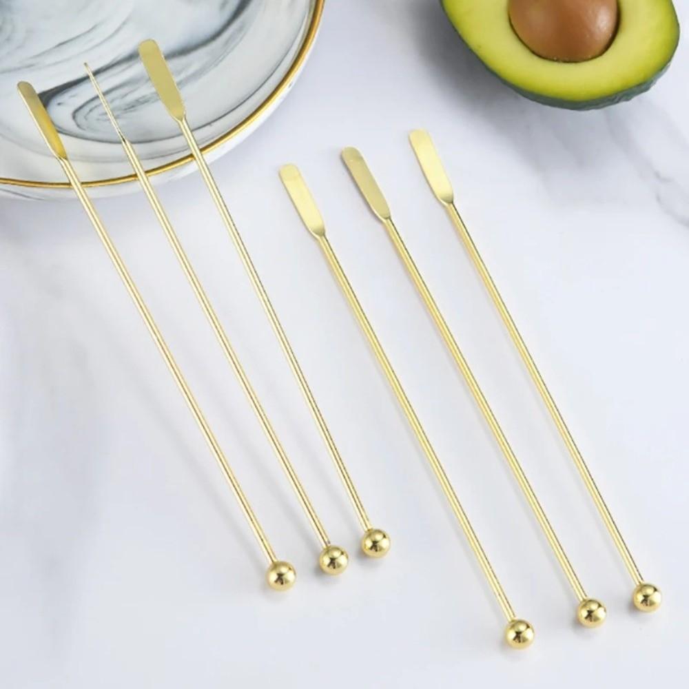 Stainless Steel Stirring Rod Ball Peen Drink Stirring Fruit Sticks Mixing Stick Bar Accessories