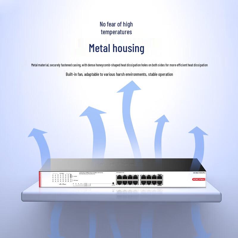 H3C S16G-HP-U 16-Port Gigabit Unmanaged PoE Switch
