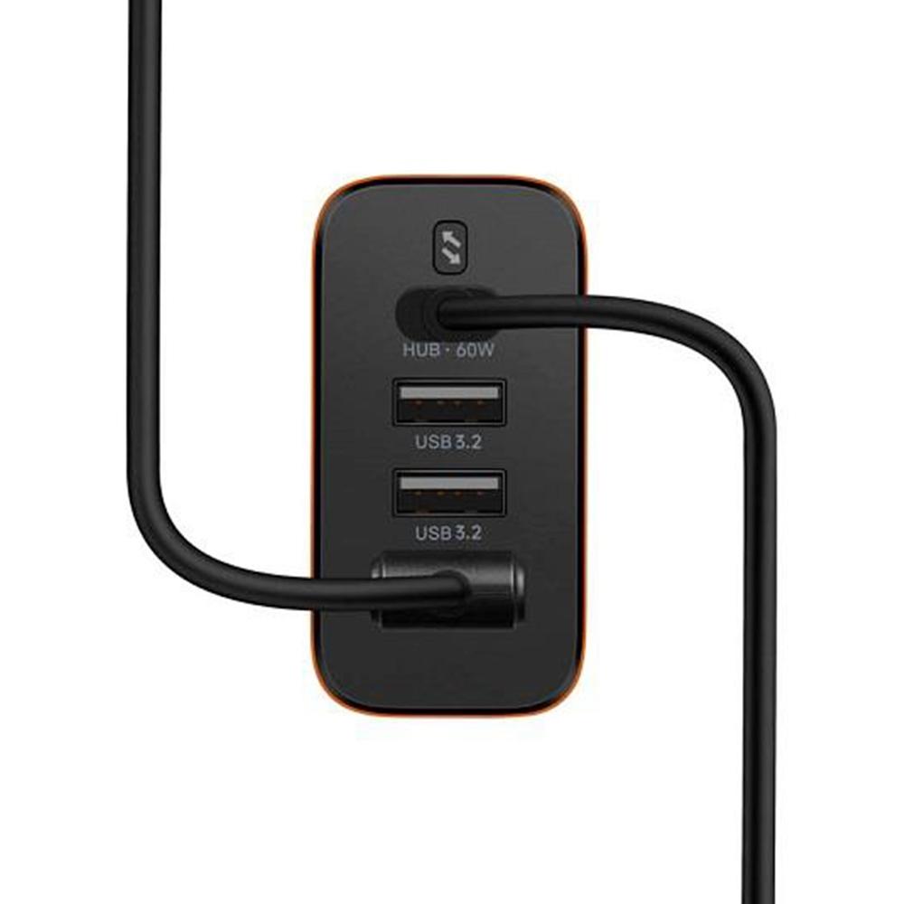 Minix P4K Wall Charger Hub Power Supply Adapter, 2*USB 3.2, 4K@30Hz UHD Port, PD60W Fast Charging Type-C Port