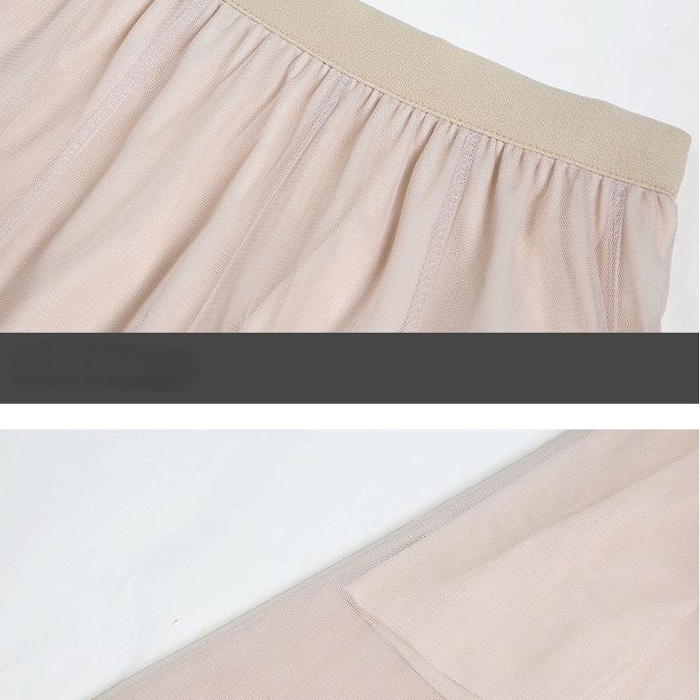 Podzim Zima Elegantní pletená síťovina Dámské Sukně S vysokým pasem Tenké Dámské Dlouhé Sukně Dlouhé Párty Sukně