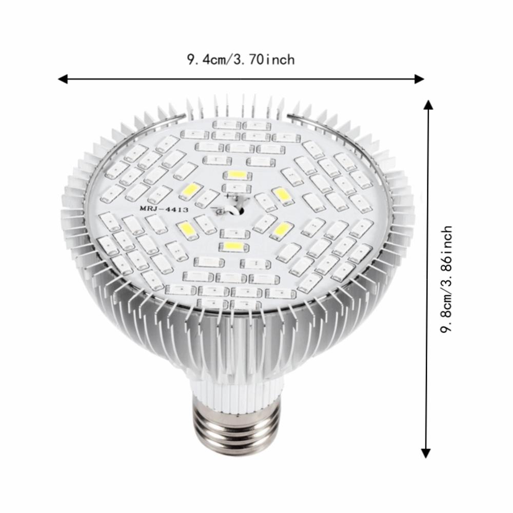 50W Power Plant Grow Lamp E27 Socket Horticulture Grow Light Practical Grow Light Bulb  Garden