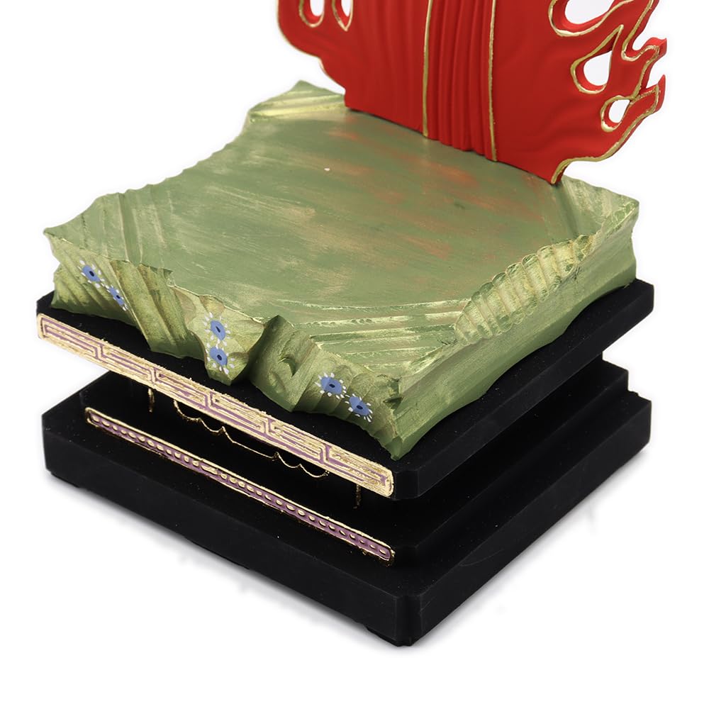 Special Buddhist Statue Acala Seated Statue Inches Height 32 Width 15 Depth Made of Cypress Wood Flame Square Rock 1105 Kurita's [Myo-o] 3.5 (total