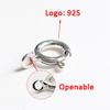 4pcs 925 Silver Spring Ring Clasp with Open Jump Ring Clasps for Bracelet Necklace Chain Connector Jewelry Making Components