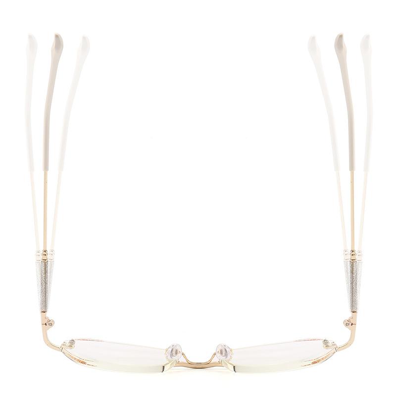 Reading Glasses Anti-blue Trimmed Starlight Rimless Ultra-light Glasses