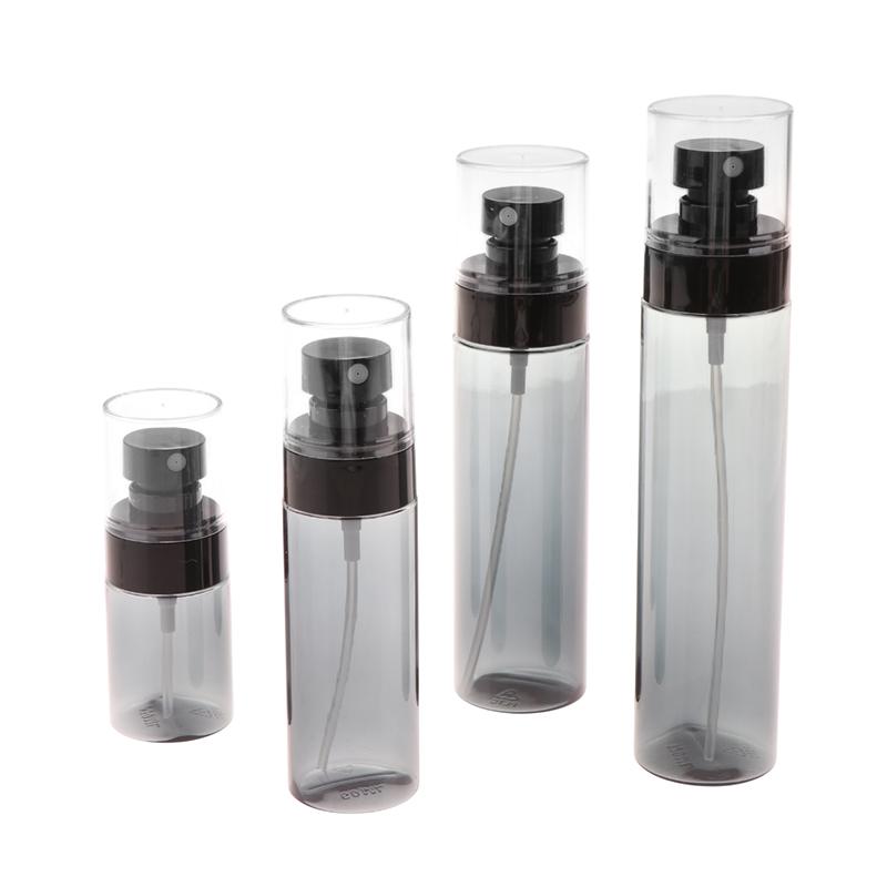 30/60/100/120ml Butelka z rozpylaczem Podróżny dozownik Pusta Przezroczysta/Czarna Makijaż Alkohol Bardzo drobna mgiełka Nawilżanie twarzy Przenośny
