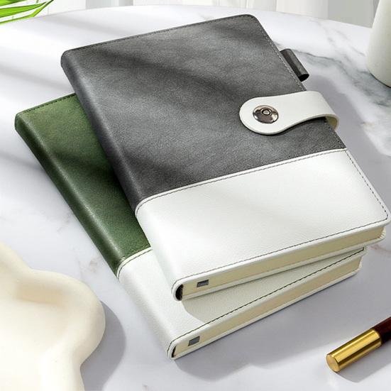 A5 Executive Notebook Thick Paper Notebook with Faux Leather Cover 192 Pages Personal Diary Notepad for Business Meetings