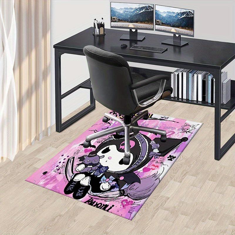 

1pc Sanrio Kuromi Mermaid Printed Office Carpet Rectangle Rug Under The Table,Perfect Room Decor for Living Room, Bedroom, Kitchen, Non-slip Floor Mat 60cm by 90cm