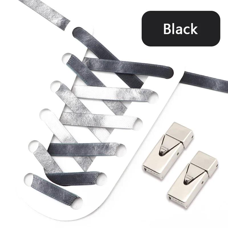 1 Pair Elastic Shoe Laces Rainbow No Tie Shoelaces For Sneaker Men And Women Fashion Leisure Lazy Shoes Lace Rubber Band