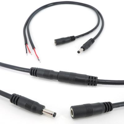 Cable conector macho hembra de CC de 0,5 m y 4,0 x 1,7 mm. Cable de extensión de enchufe de alimentación de CC. Adaptador de conector.