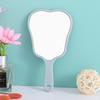 Mini Fan-Shaped Handheld Makeup Mirror Fan Shape Makeup Vanity Mirror With Handle Hand Mirror Spa Salon Compact Mirrors