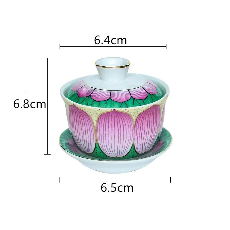 Traditional Ceramics Water Supply Cup Home Feng Shui Worship Decoration Buddha Hall Guanyin Holy Water Cup Buddhist Supplies