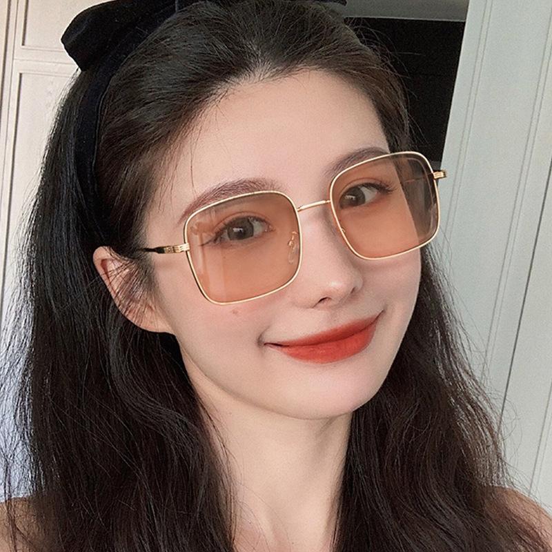 Hong Kong Style Female Sunglasses Square Shape UV Protection Women Sun Glasses High Quality Men Sunglass