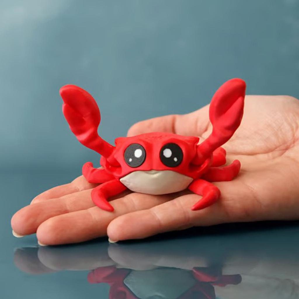 Home Furnishings Crab Table With 3D Printed Crafts Ornament