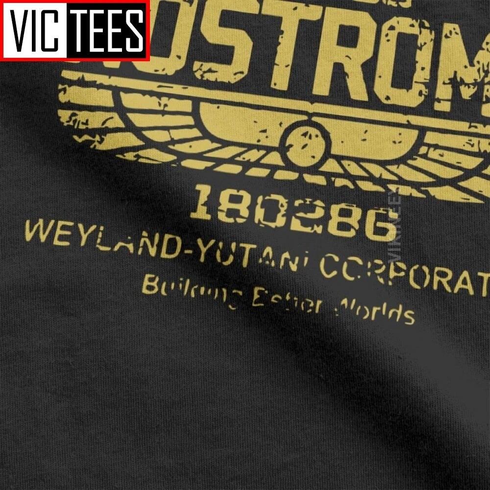 Vintage Aliens Nostromo Gold Logo T-Shirt Unisex Rundhals 100 Prozent Baumwolle T-Shirt Weyland Yutani CORP Neu