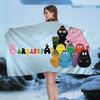 Cute Cartoon Les Barbapapa Microfiber Printed Beach Towel Mountain Climbing Yoga Beach Swimming Running Absorbent Soft Towel