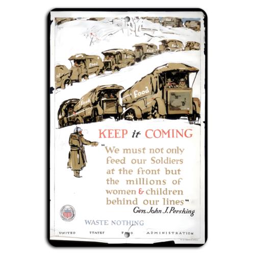 

Keep It Coming Support Our Soldiers and FamiliesAluminumtin sign 20x30cm（7.8x11.8inch）