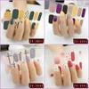 ZX 3D Waterproof No-Cure Gel Nail Wraps, Full Cover Japanese & Korean Style Spring & Summer Nail Stickers, Nail Patch Films